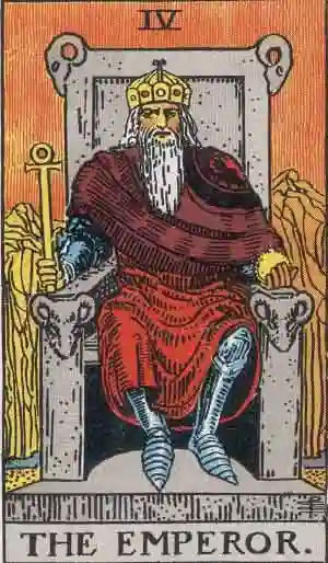 The Emperor from the Rider-Waite-Smith deck