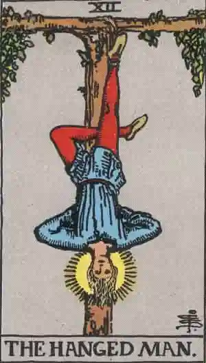 The Hanged Man from the Rider-Waite-Smith deck