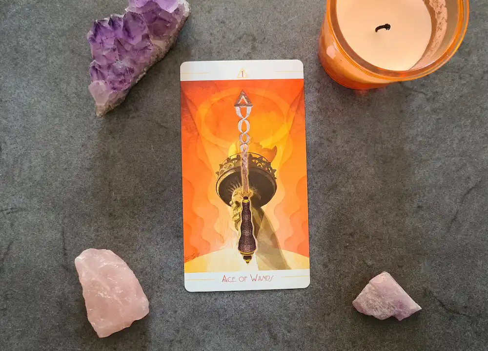 Upright Ace of Wands