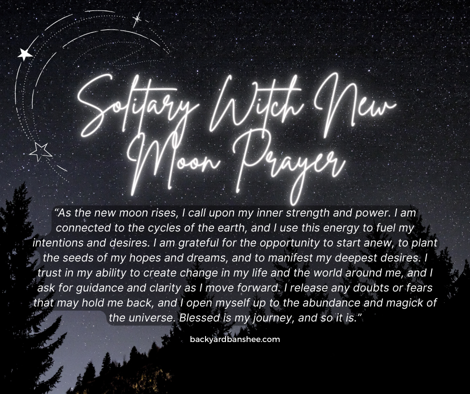 Solitary Witch New Moon Prayer