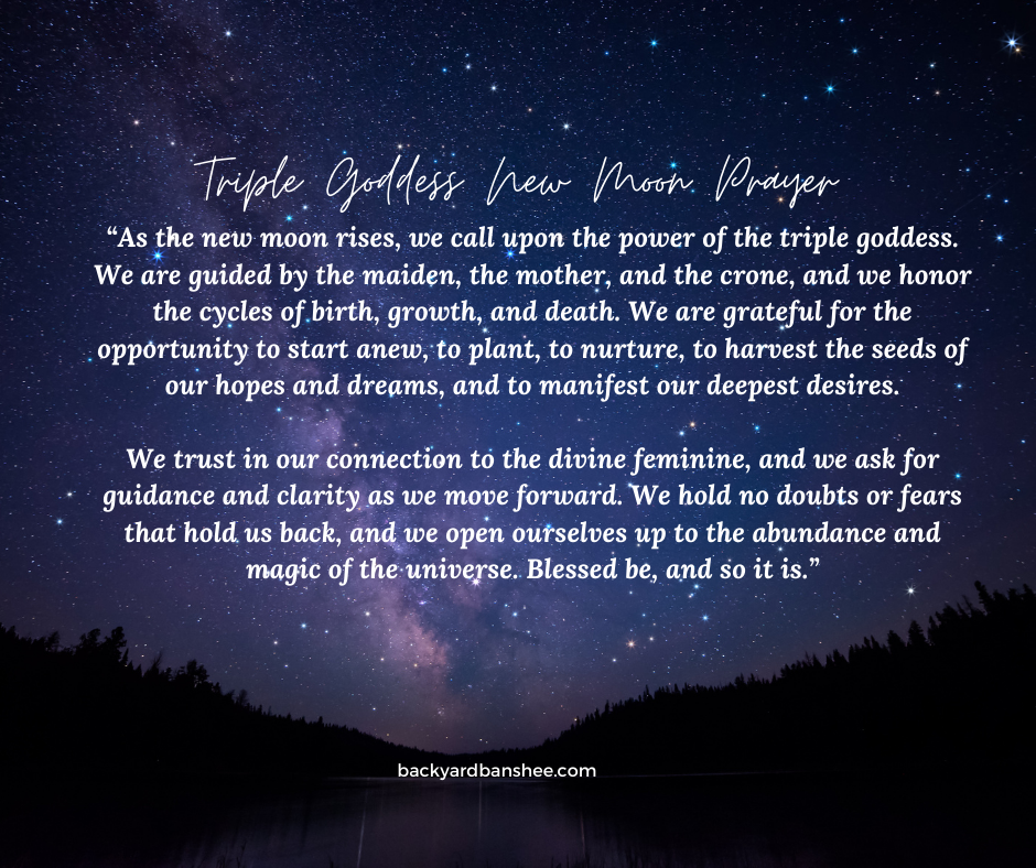 Triple Goddess New Moon Prayer