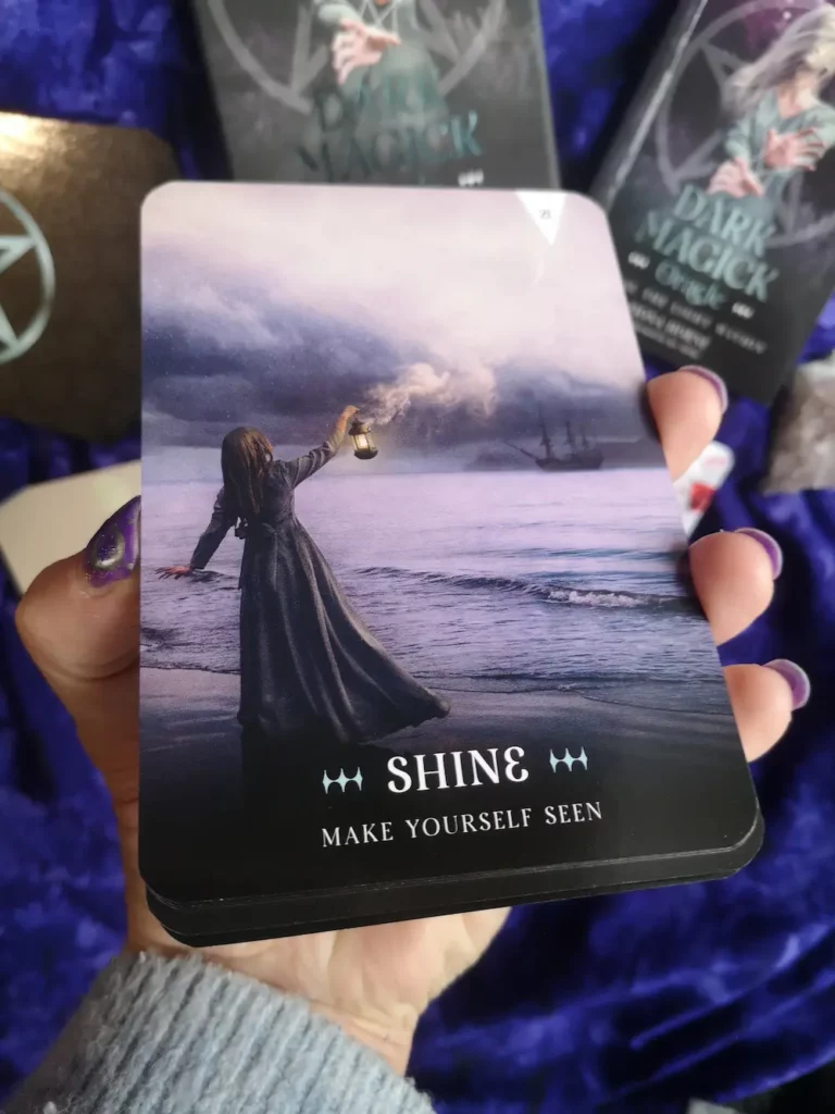 dark magick oracle deck shine card review