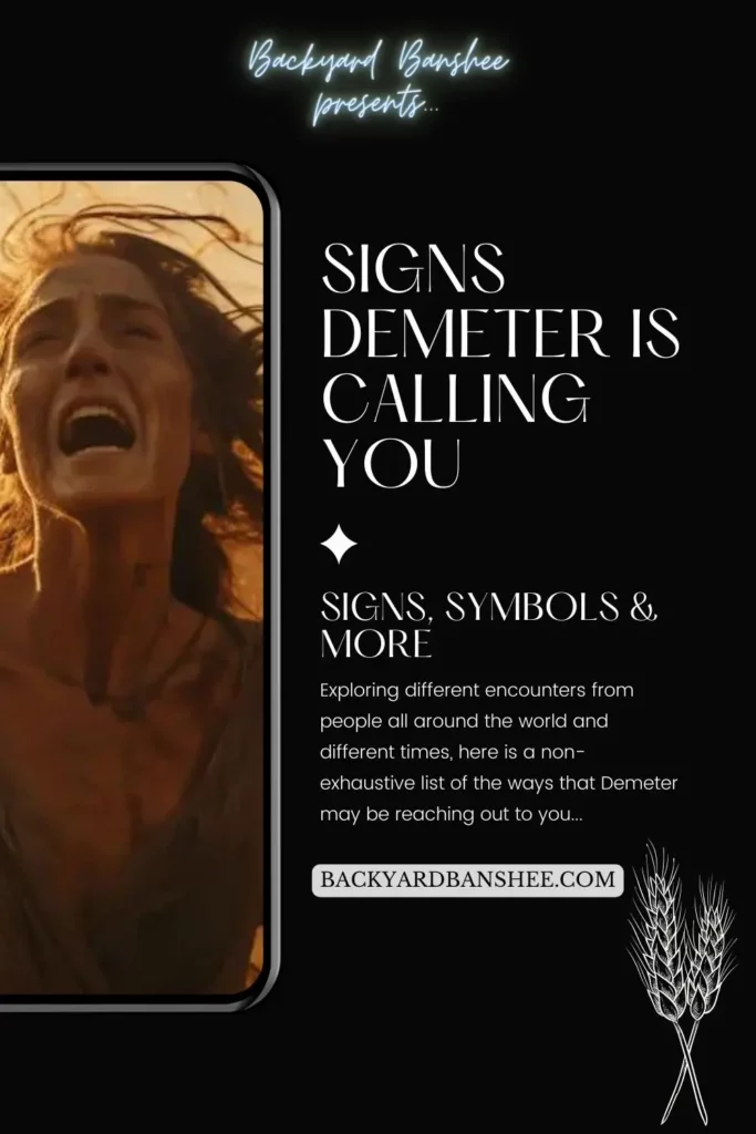 signs demeter is calling you